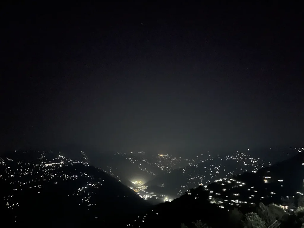 Night view from the terrace